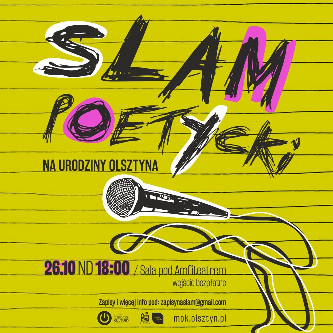 Slam poetycki z okazji urodzin Olsztyna
